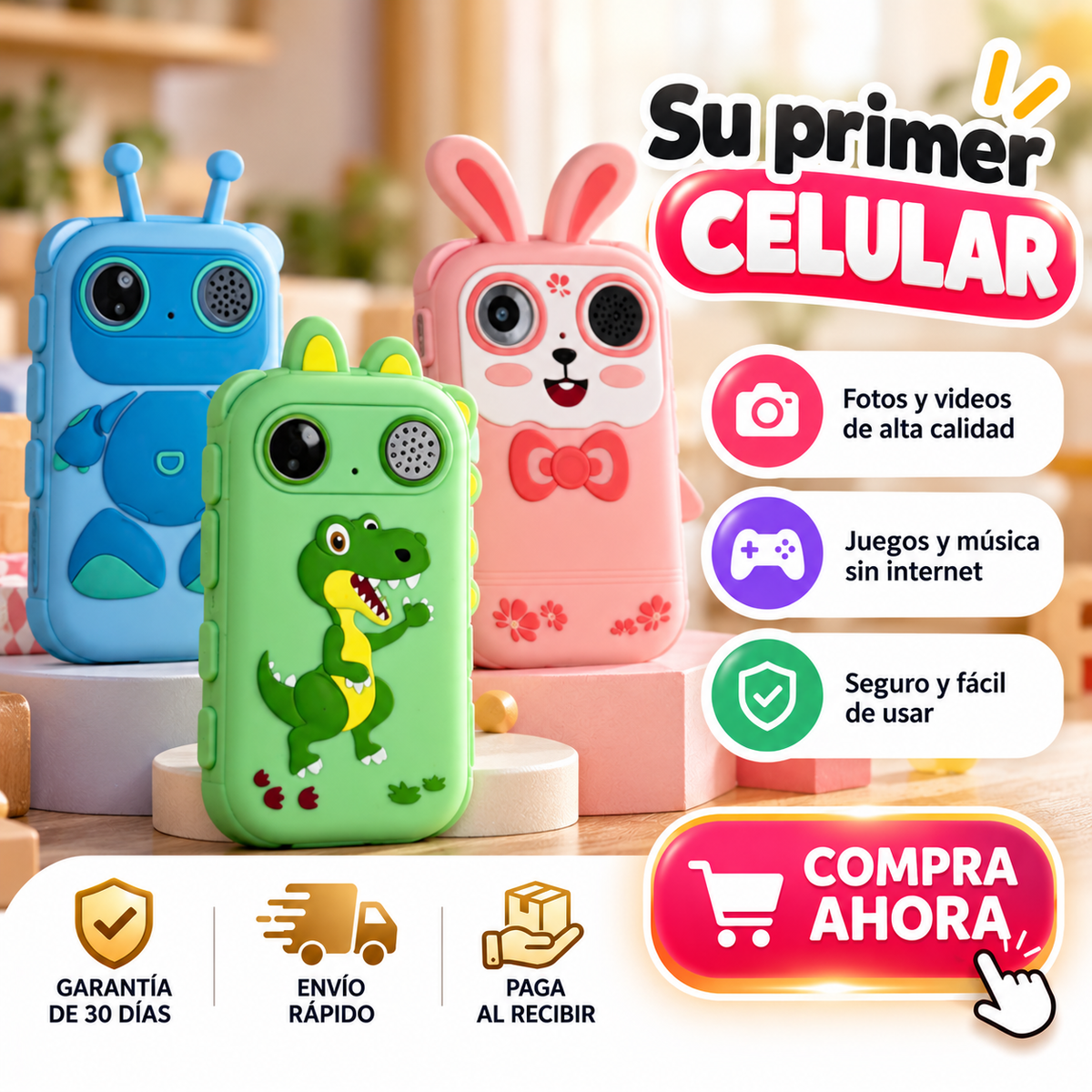 CAMARA CELULAR PARA NIÑOS TACTIL