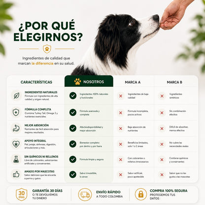 PawVital 2 en 1 | Bienestar completo para tu mascota, por dentro y por fuera.