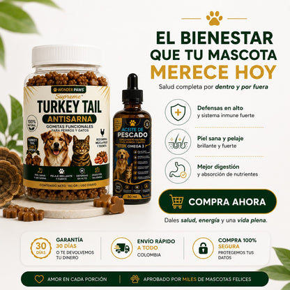 PawVital 2 en 1 | Bienestar completo para tu mascota, por dentro y por fuera.